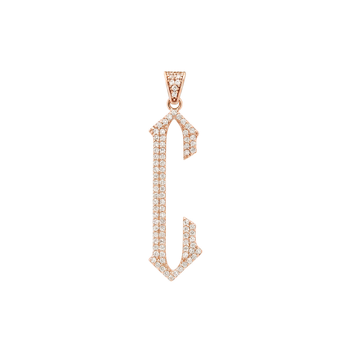 The letter C pendant