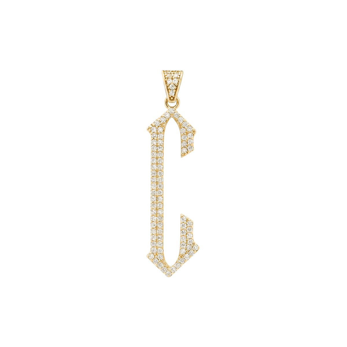 The letter C pendant