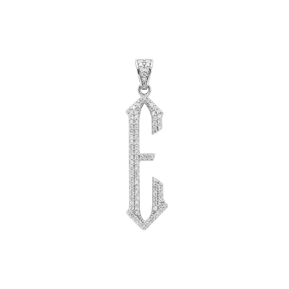 The letter E pendant