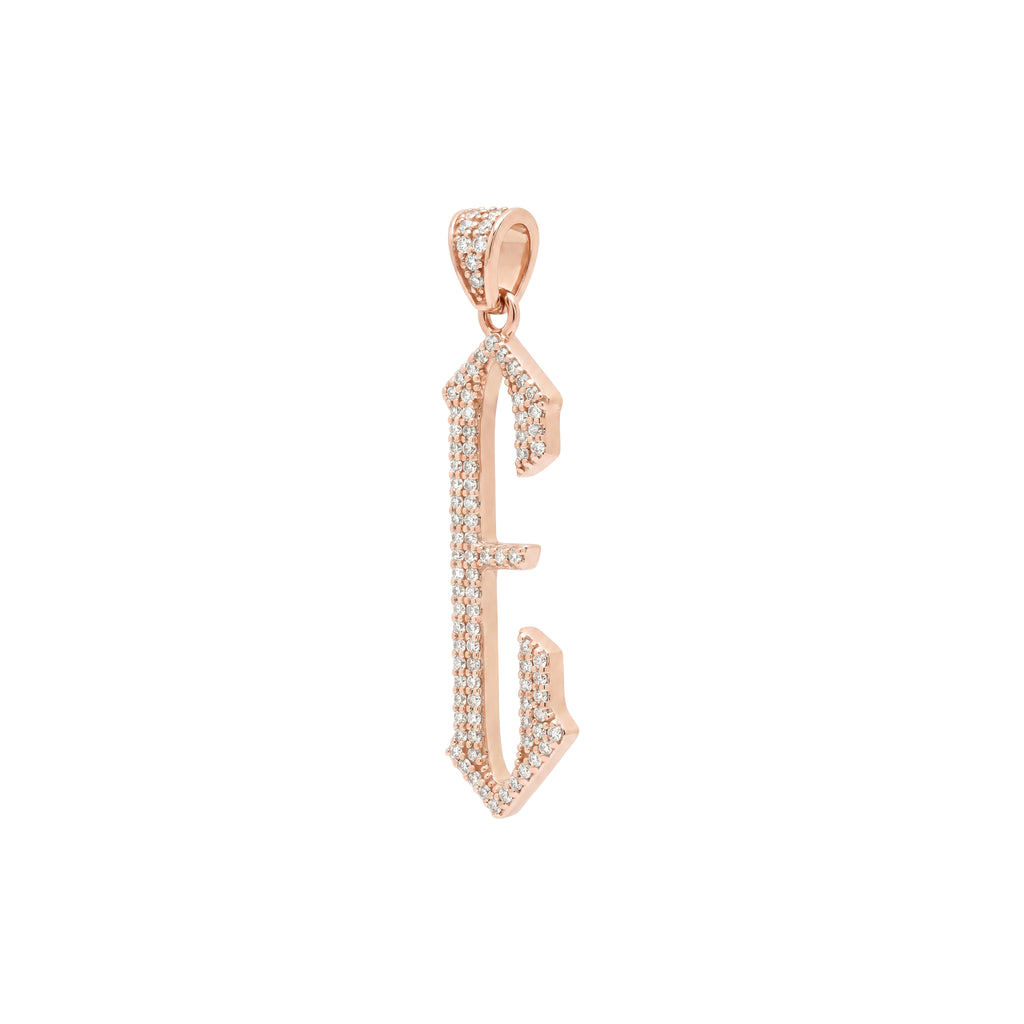 The letter E pendant