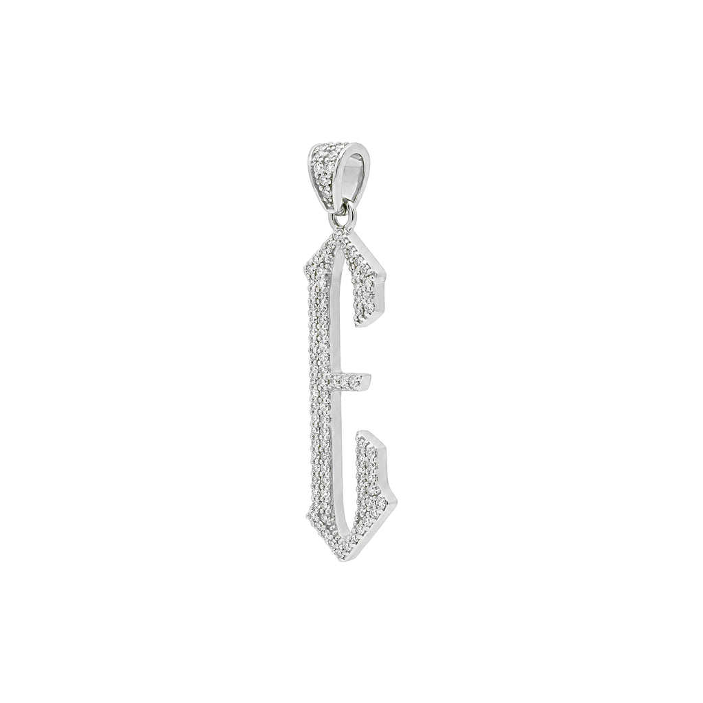 The letter E pendant