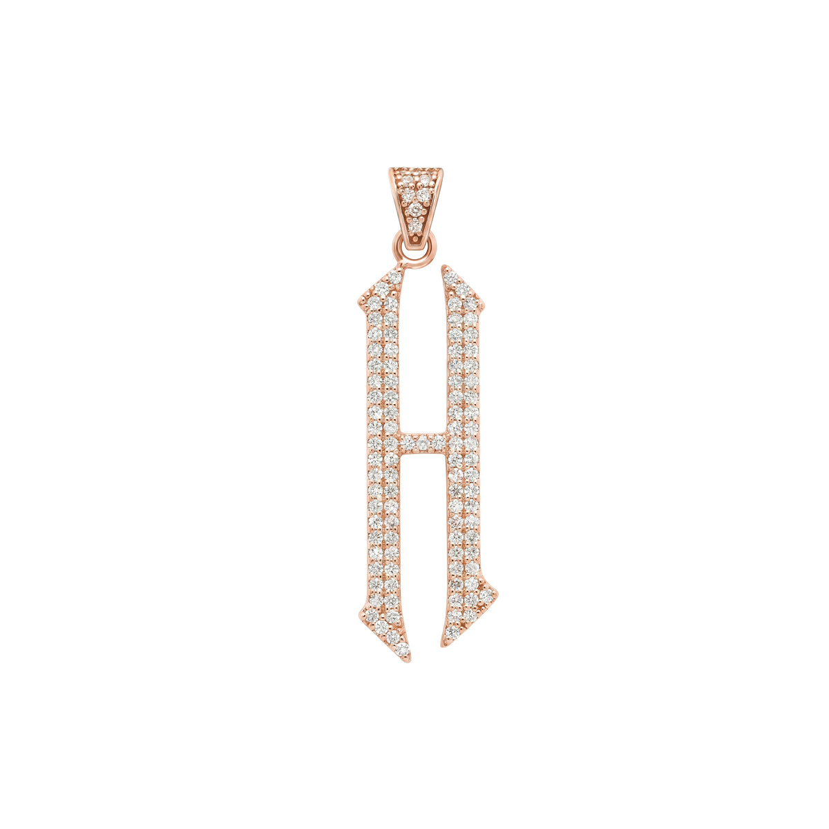 The letter H pendant