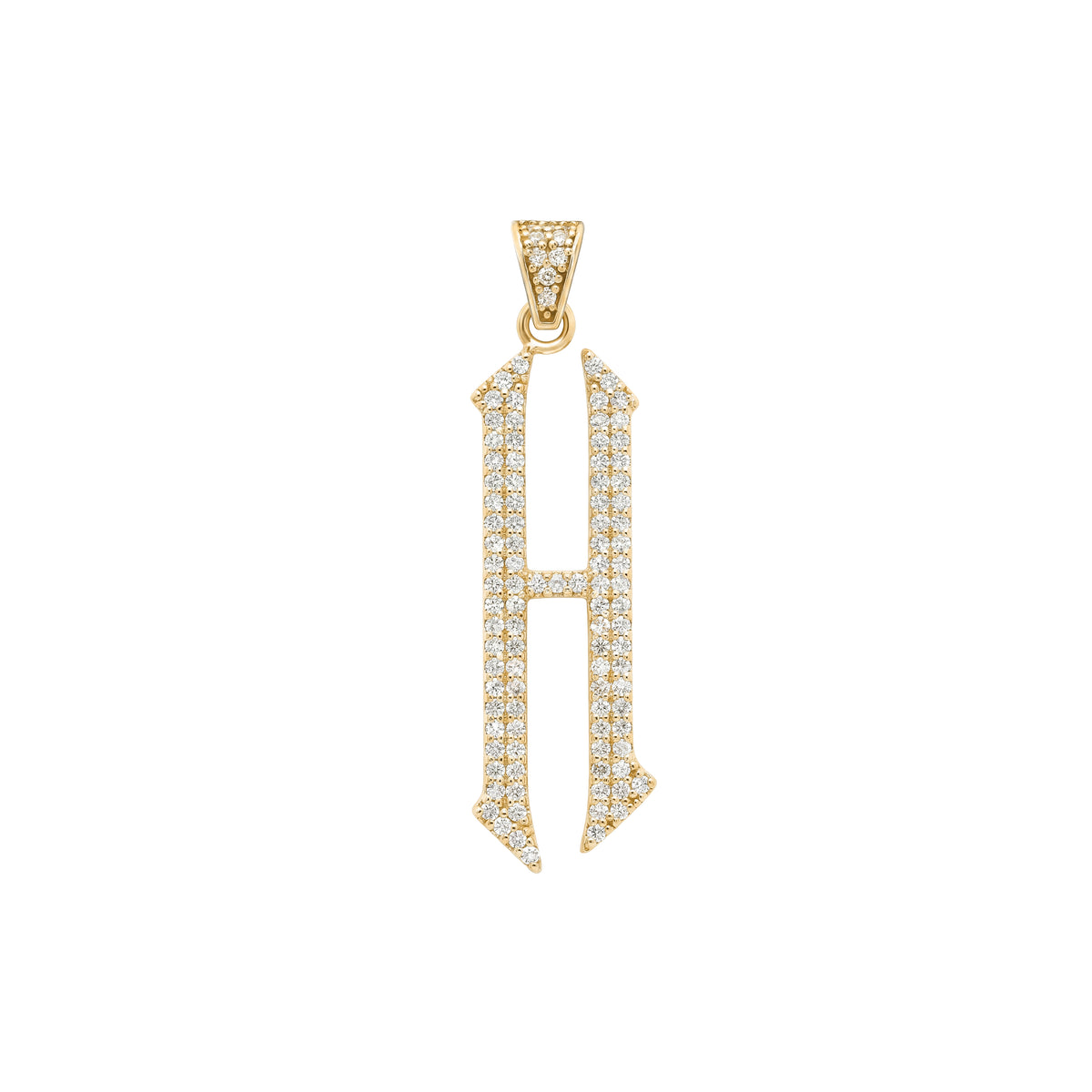 The letter H pendant