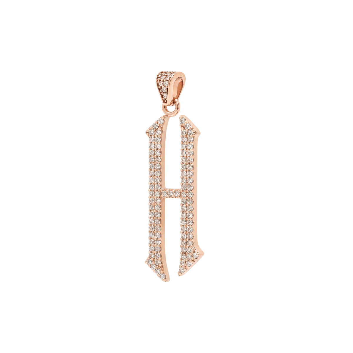 The letter H pendant