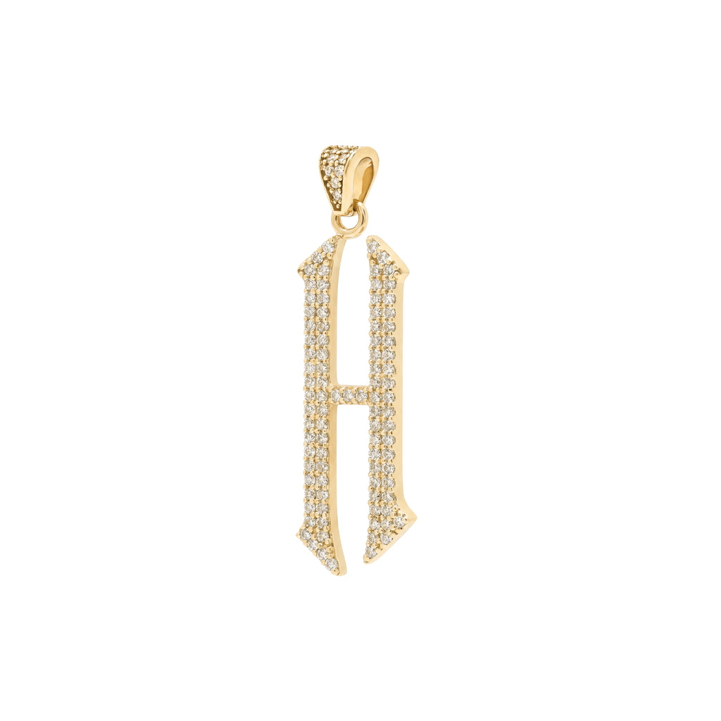 The letter H pendant