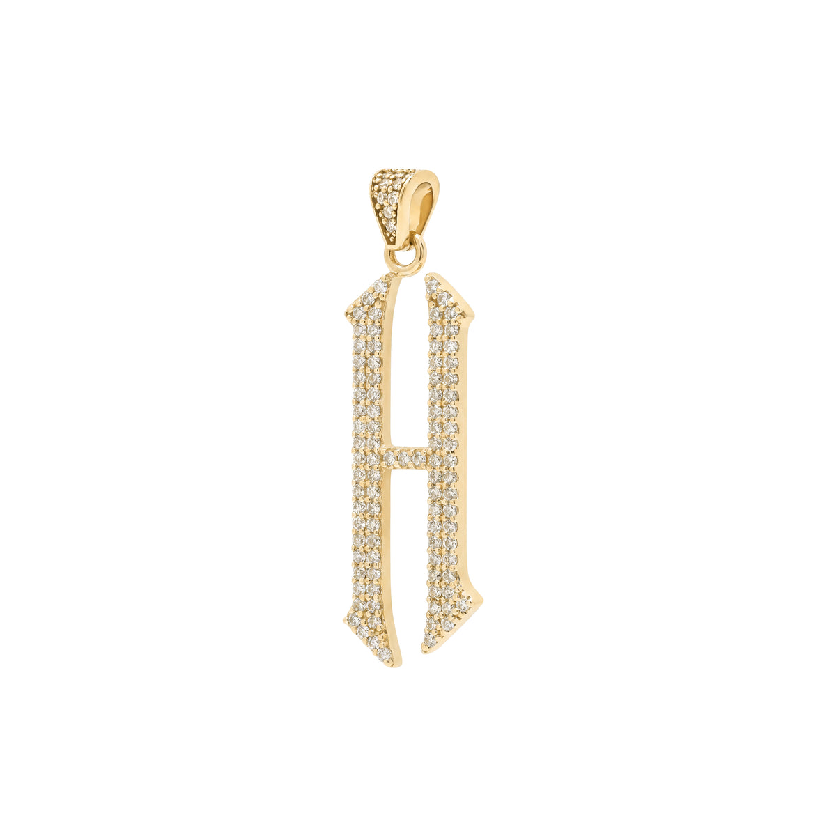 The letter H pendant