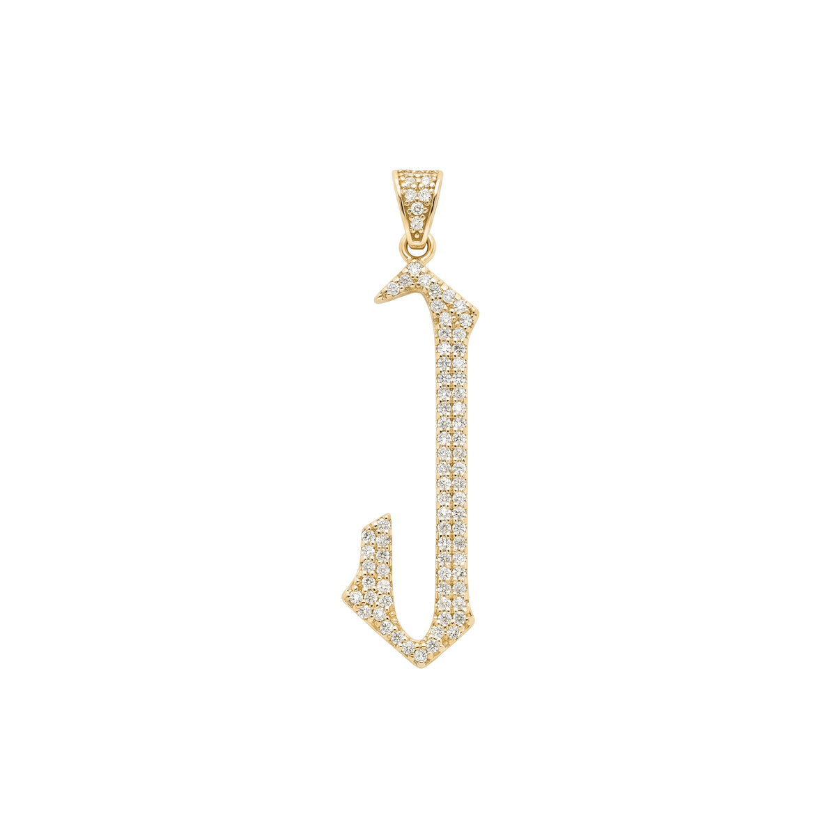 The letter J pendant