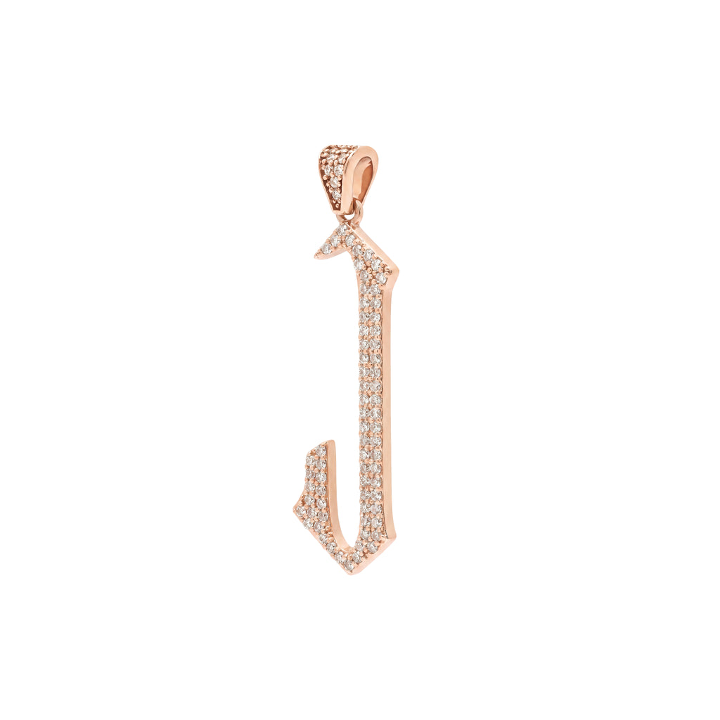 The letter J pendant