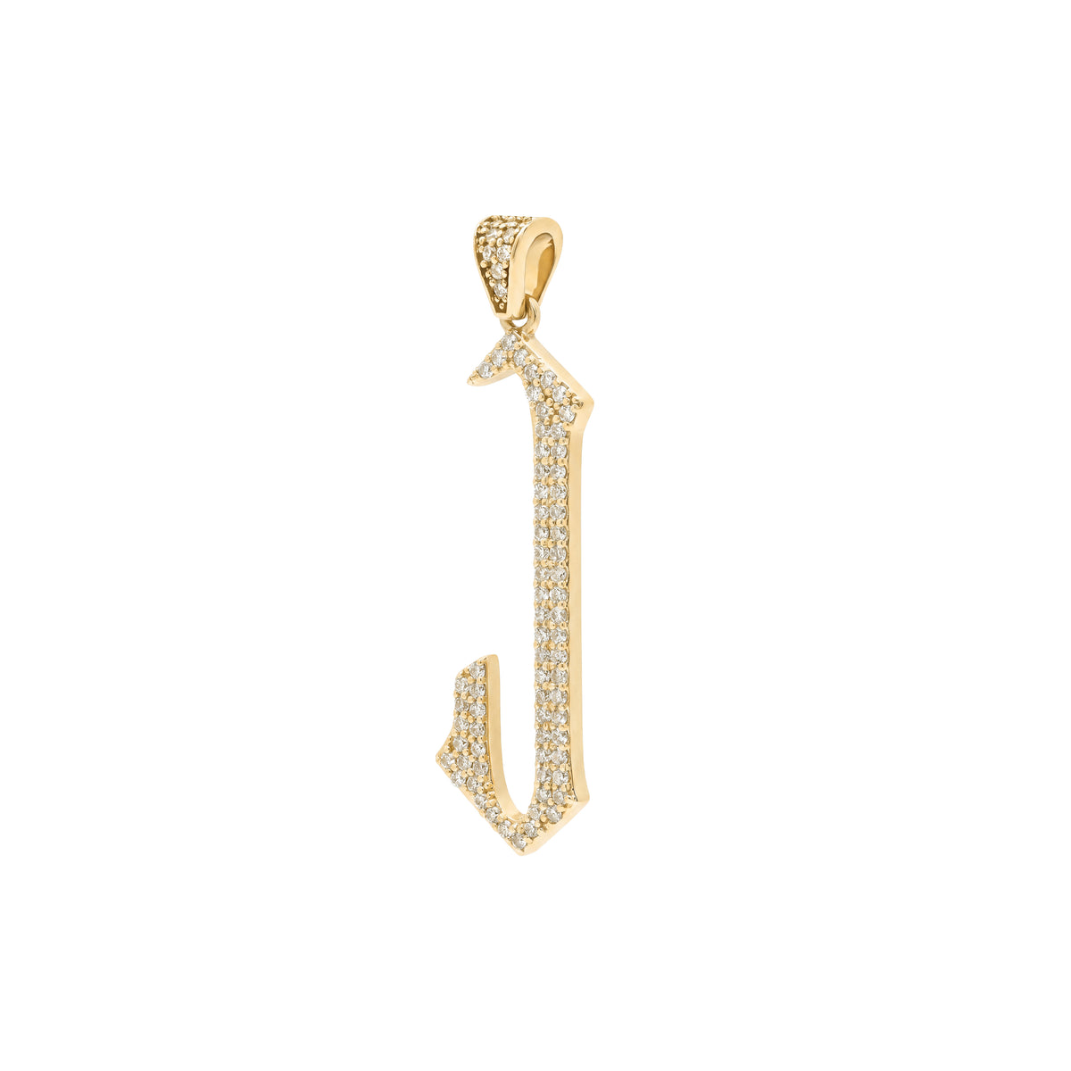 The letter J pendant