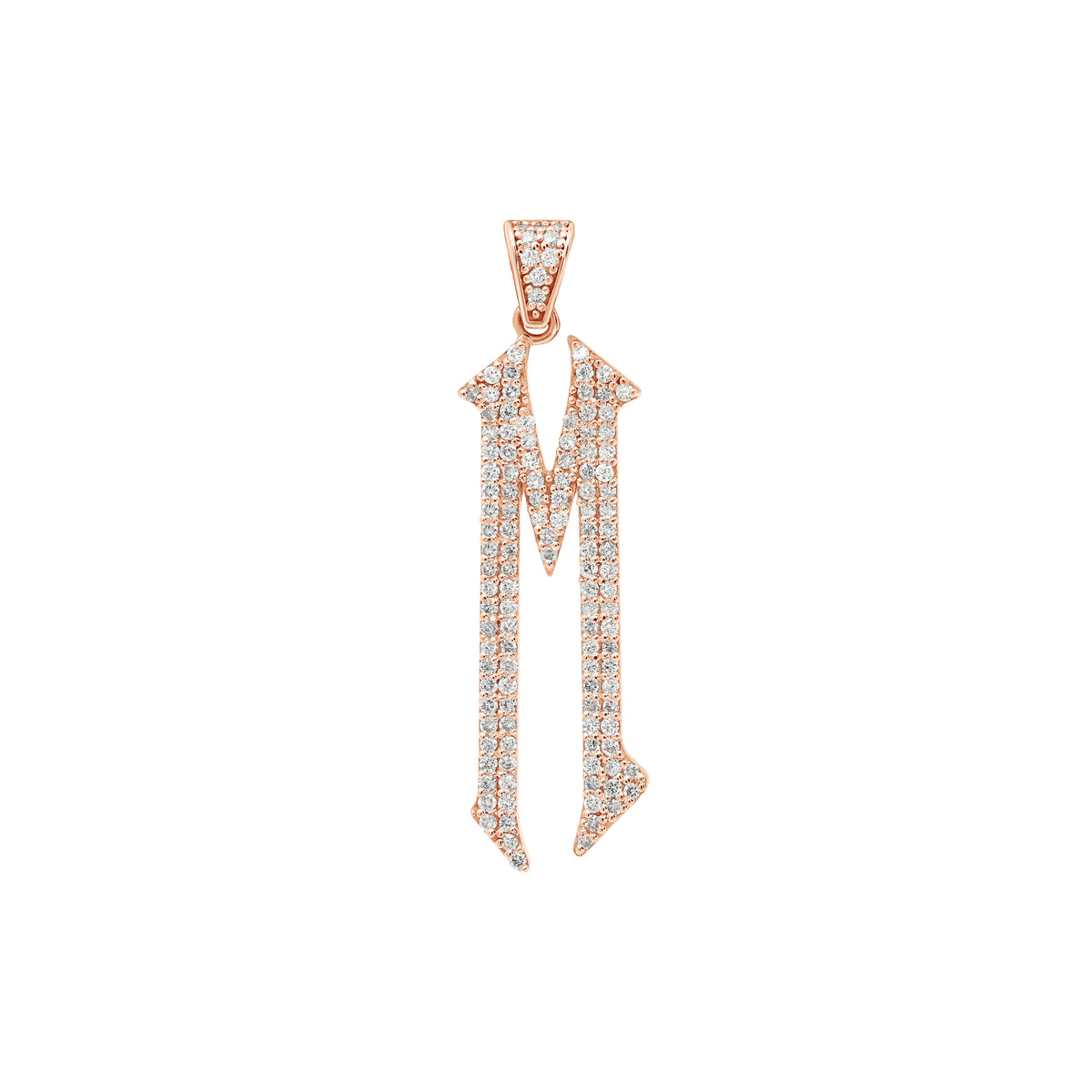 The letter M pendant