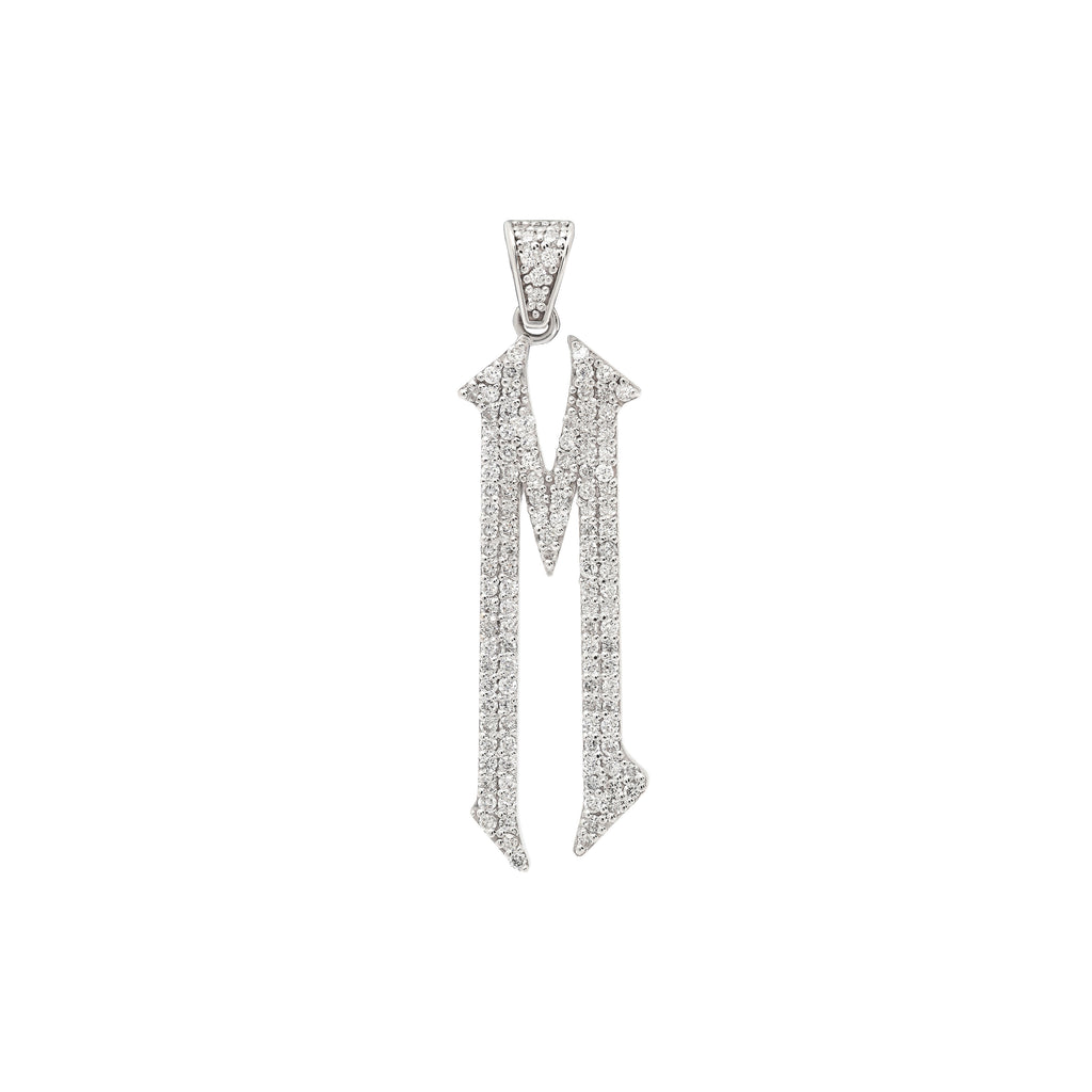 The letter M pendant