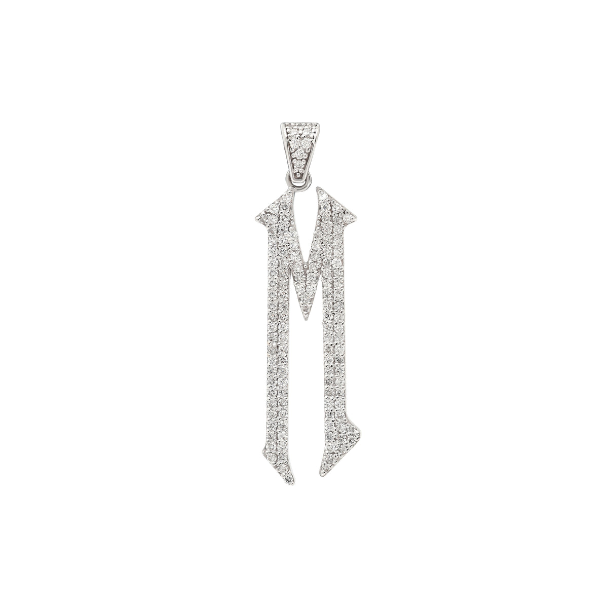 The letter M pendant