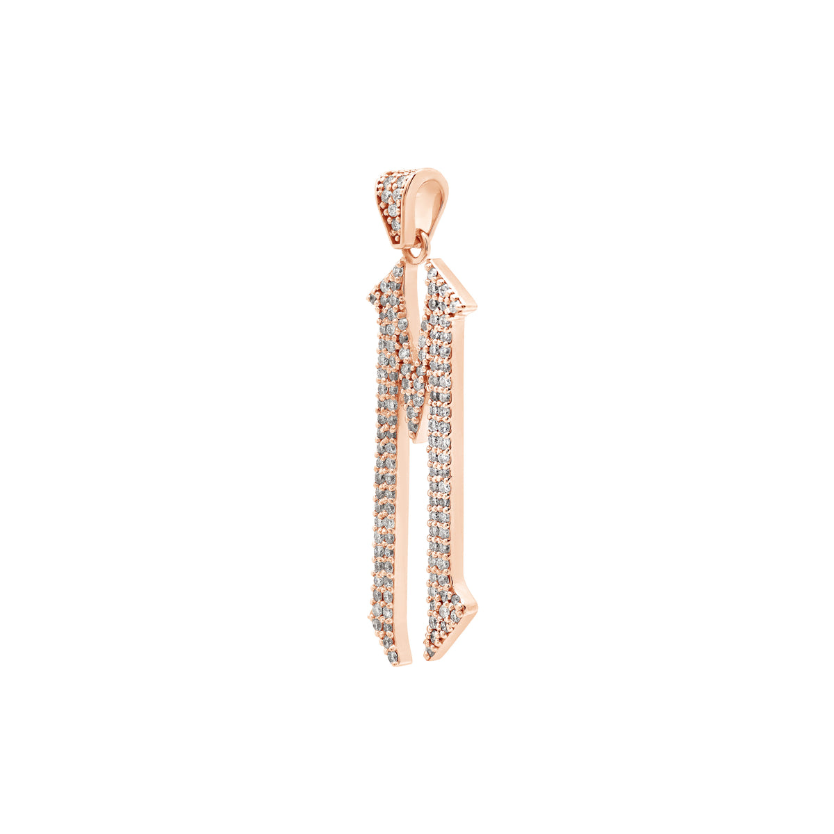 The letter M pendant