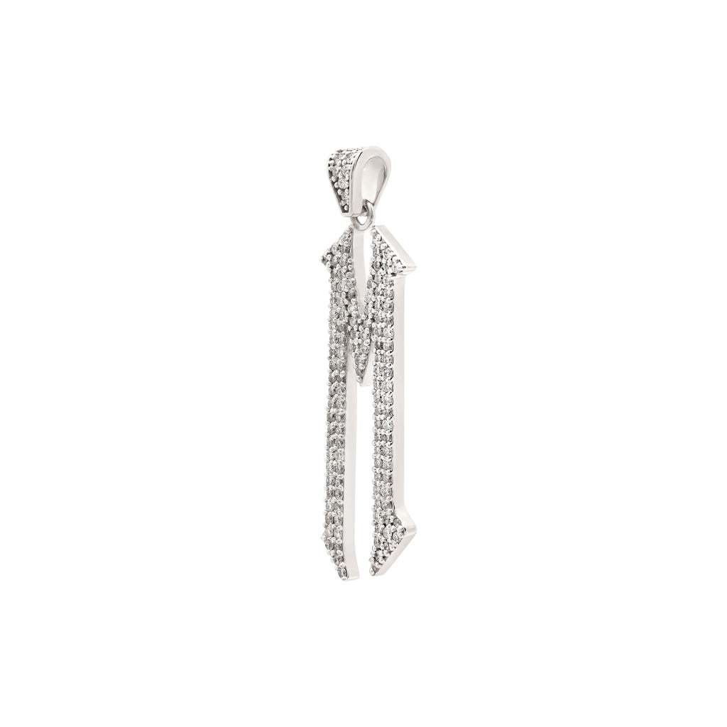 The letter M pendant