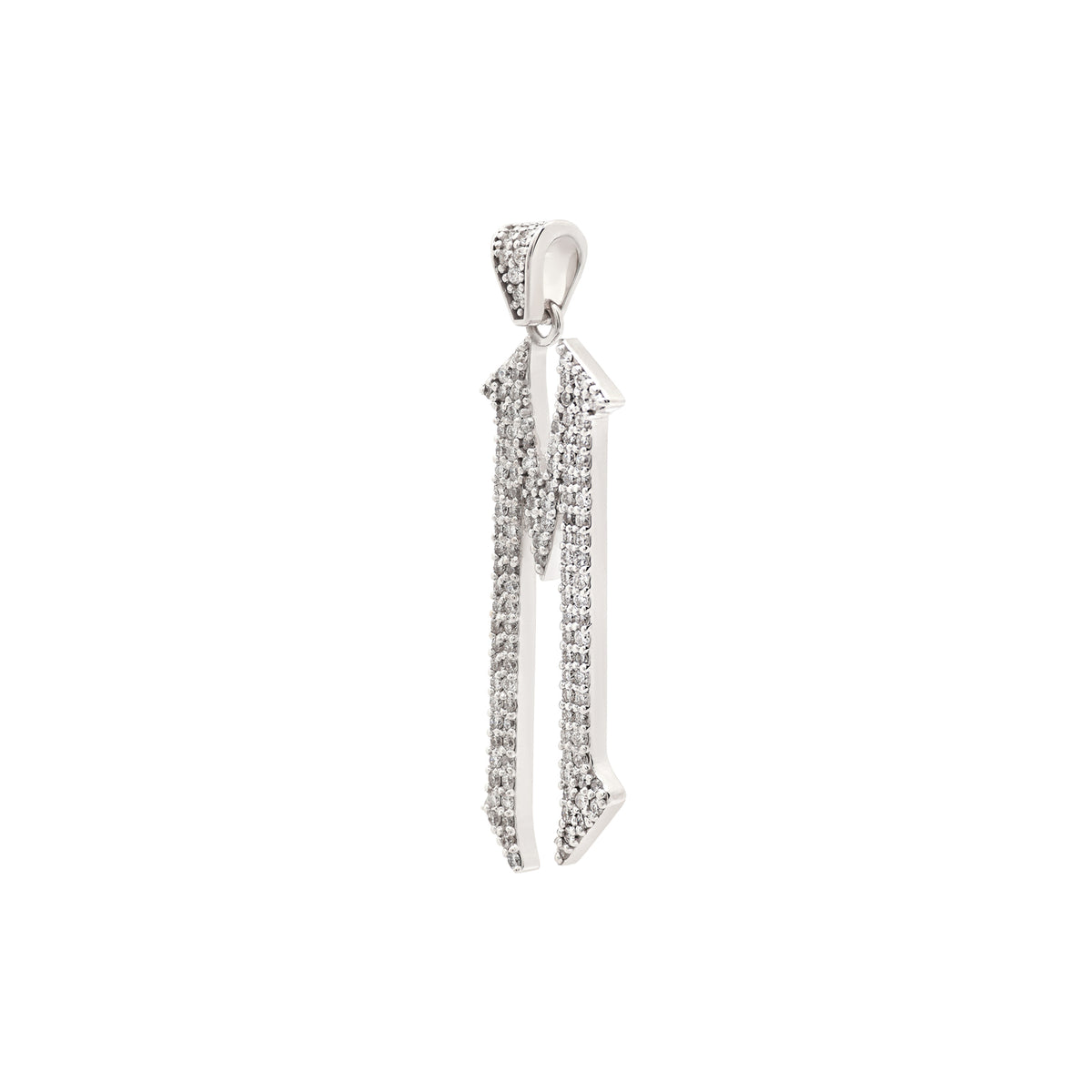 The letter M pendant
