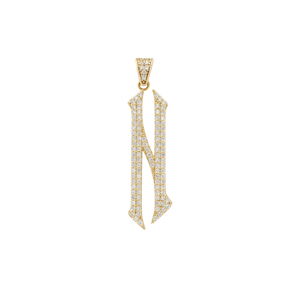 The letter N pendant