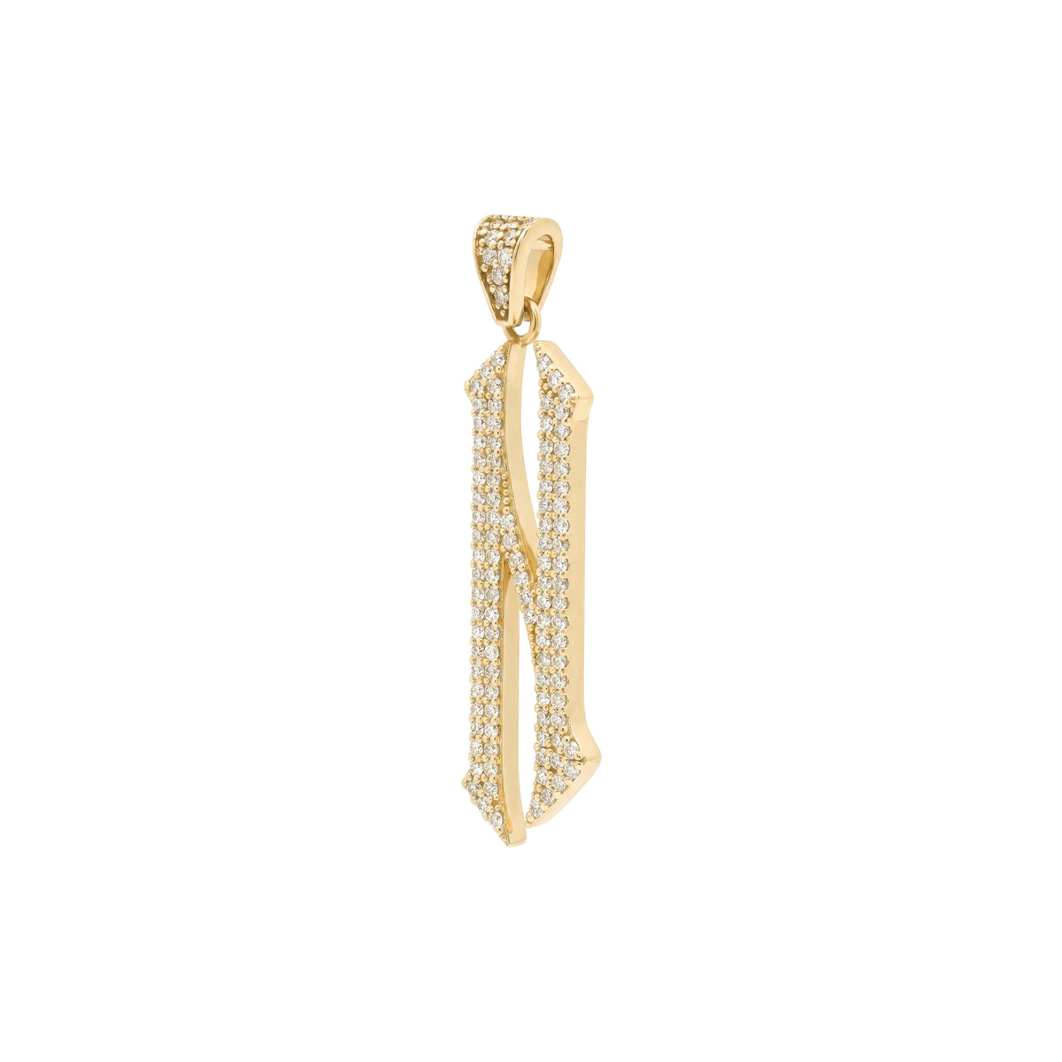 The letter N pendant