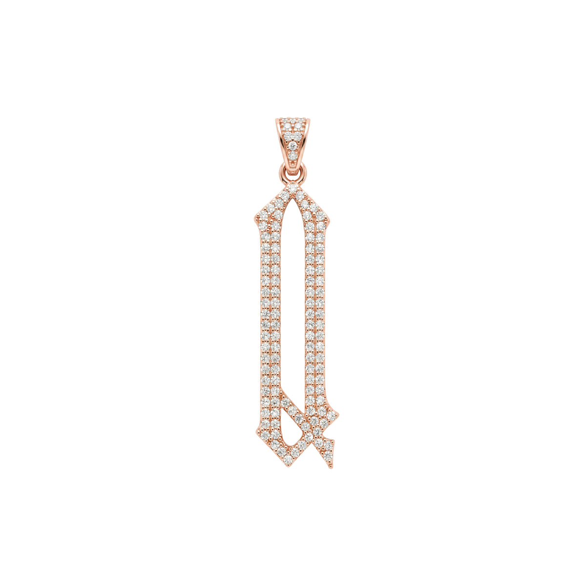 The letter Q pendant
