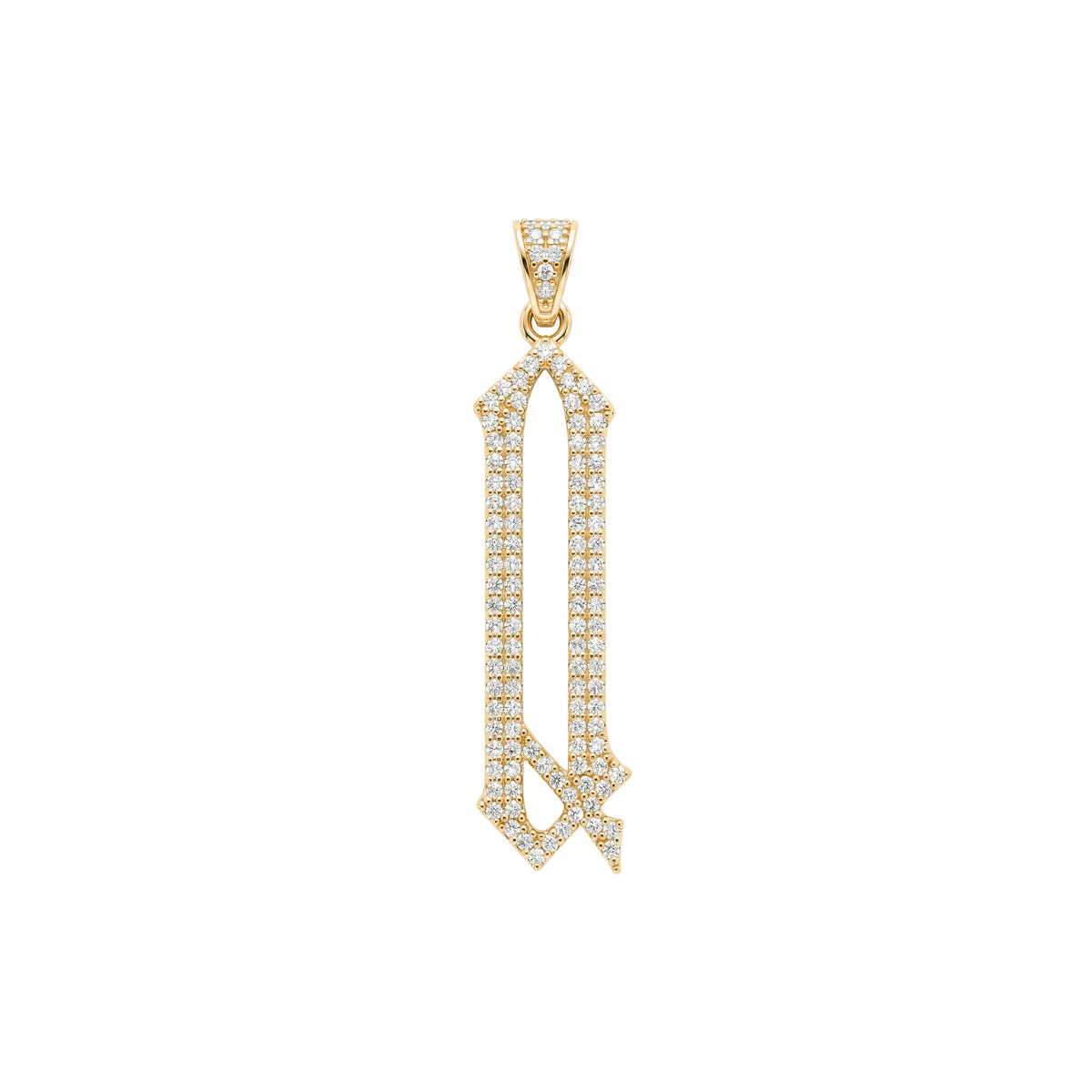 The letter Q pendant