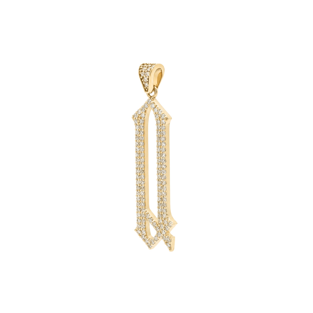 The letter Q pendant