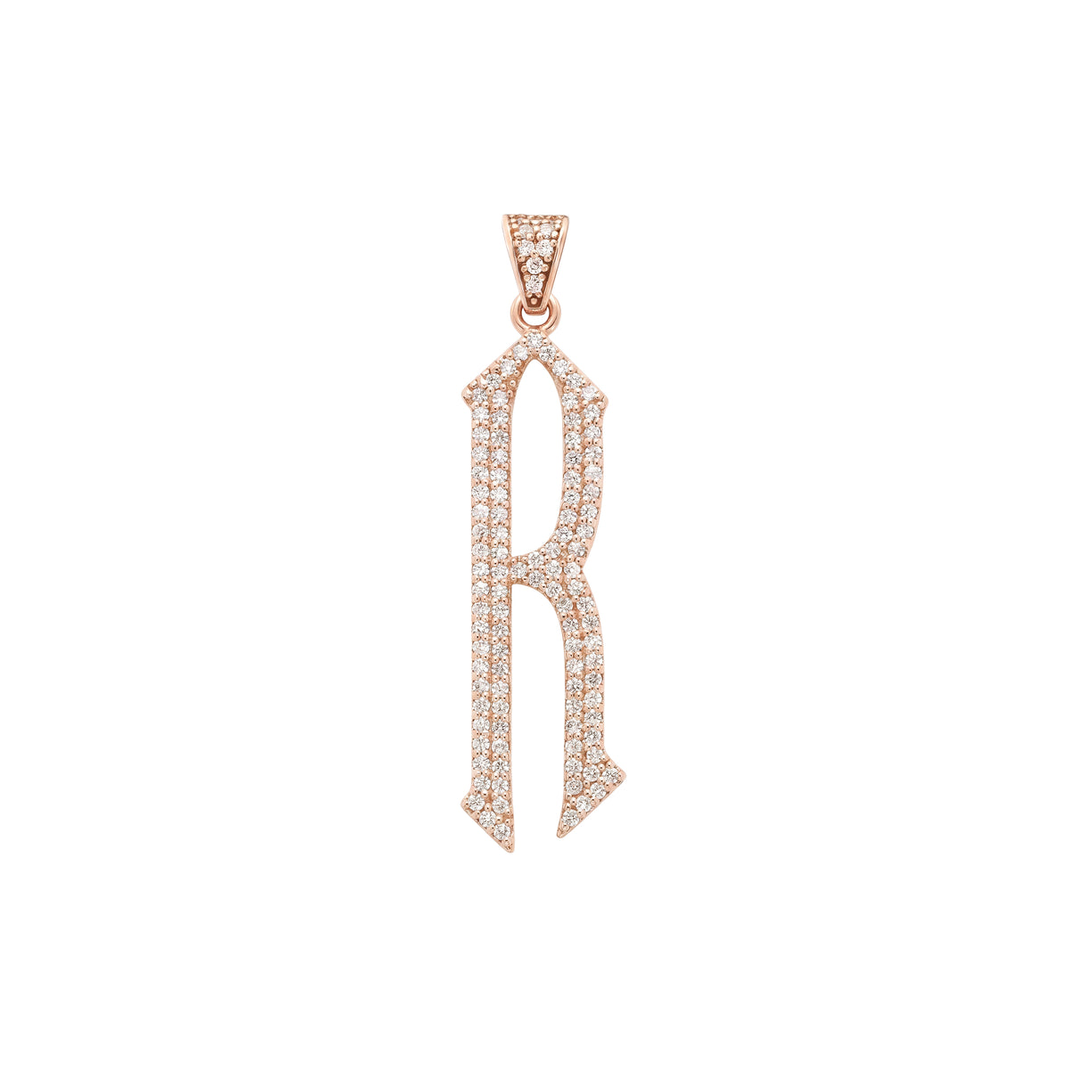 The letter R pendant