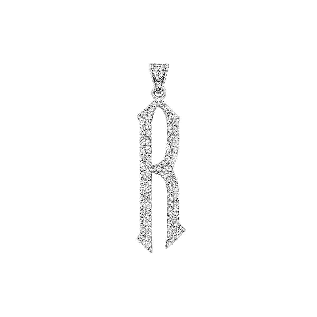 The letter R pendant