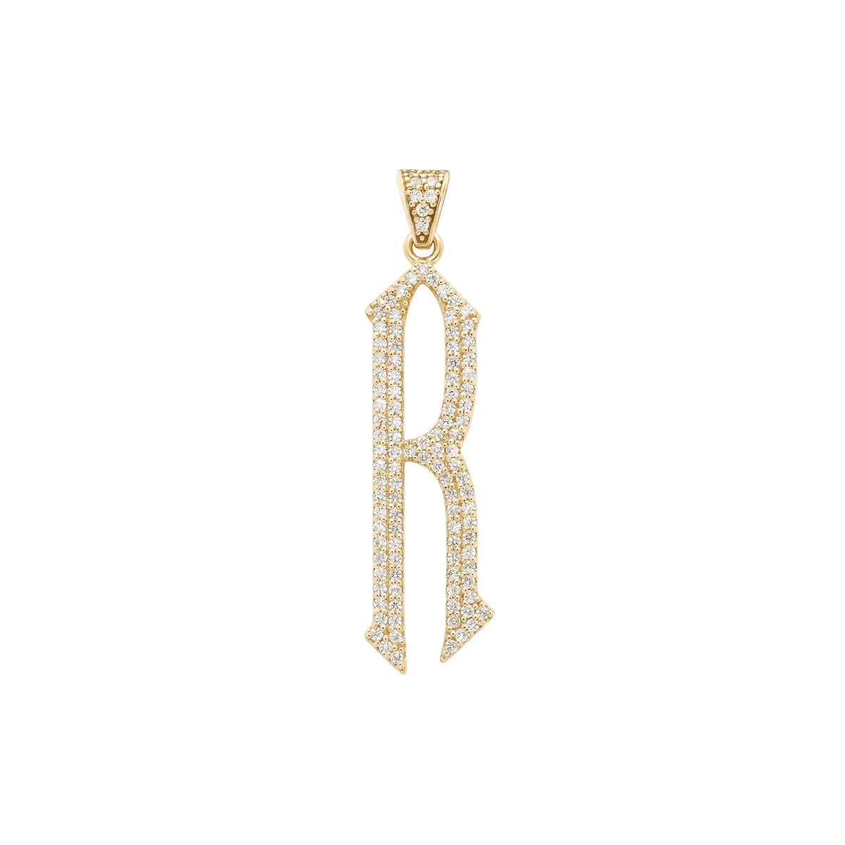 The letter R pendant