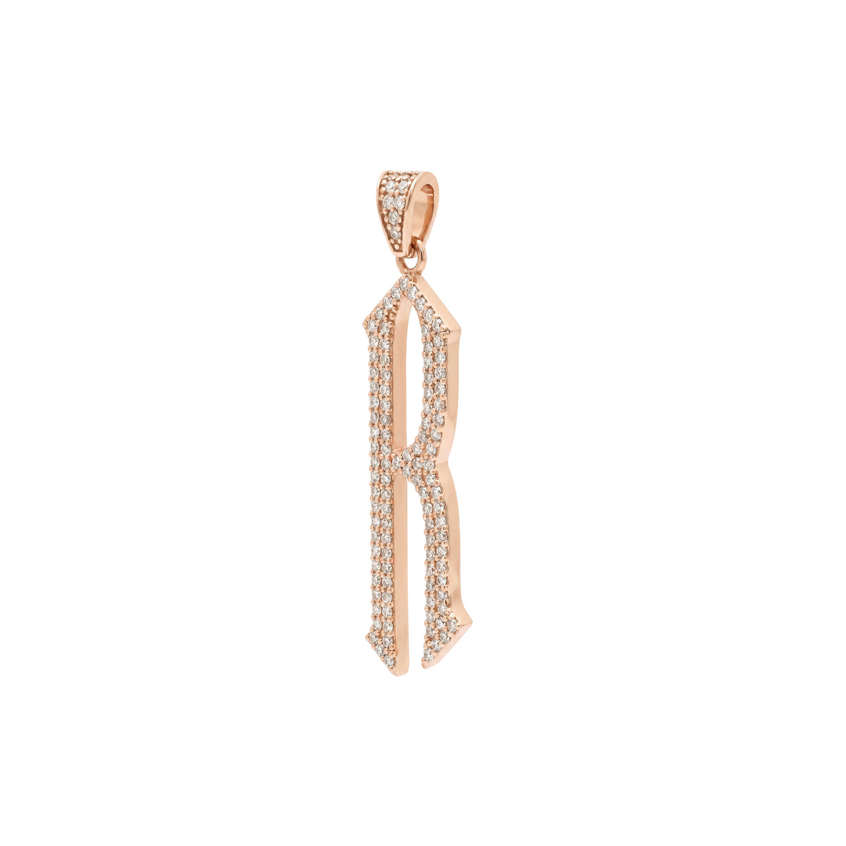 The letter R pendant