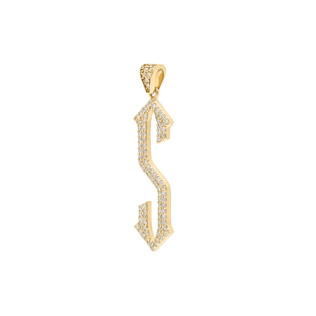 The letter S pendant
