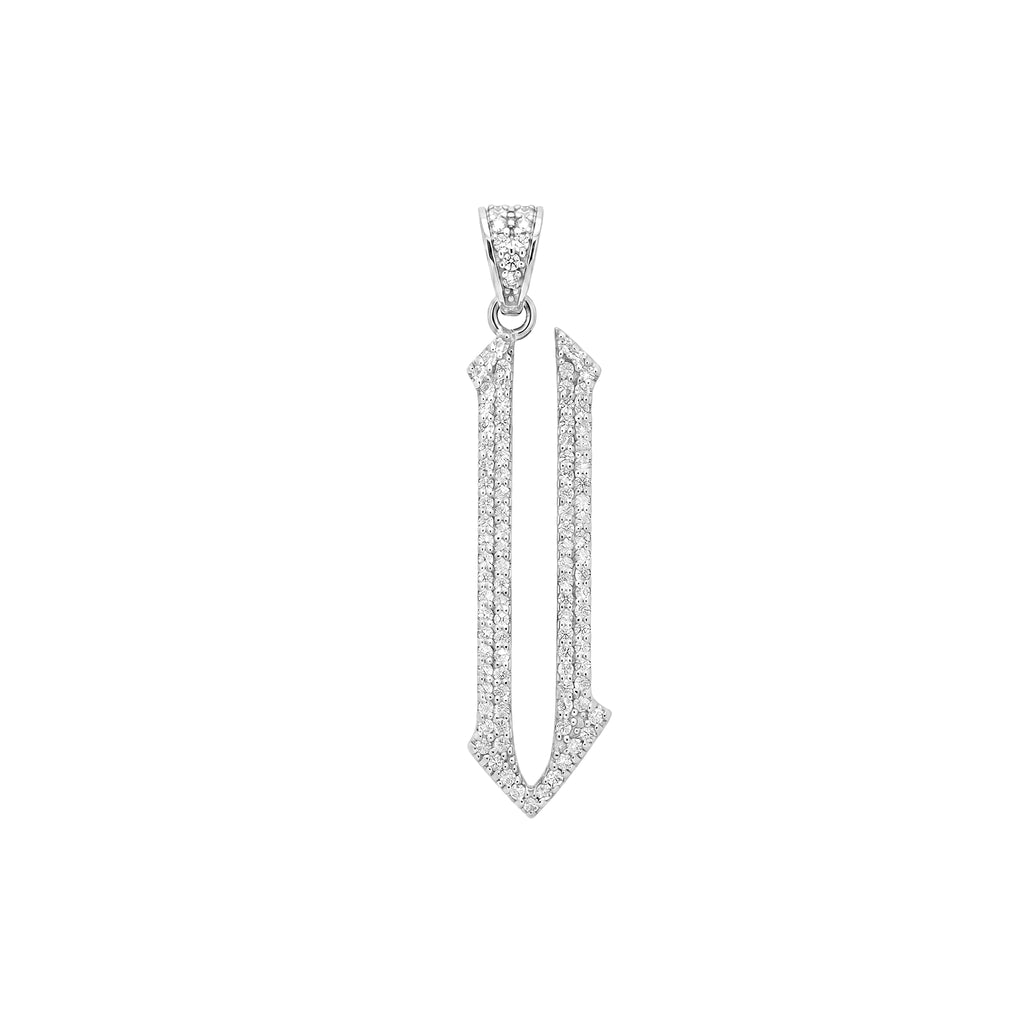 The letter U pendant