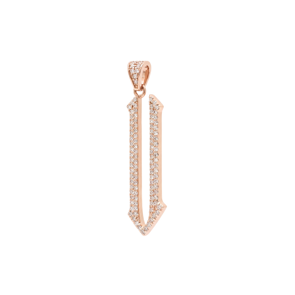 The letter U pendant
