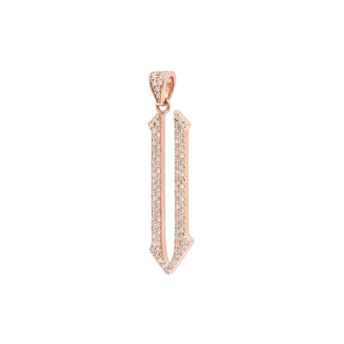 The letter U pendant