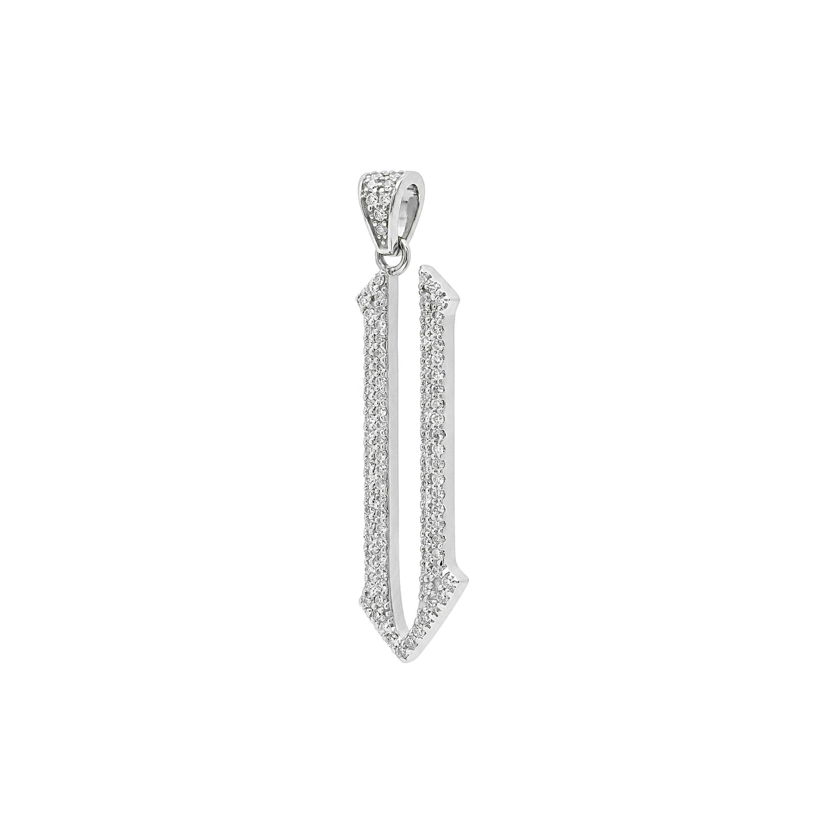 The letter U pendant