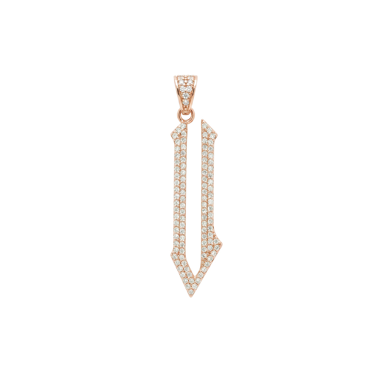 The letter V pendant