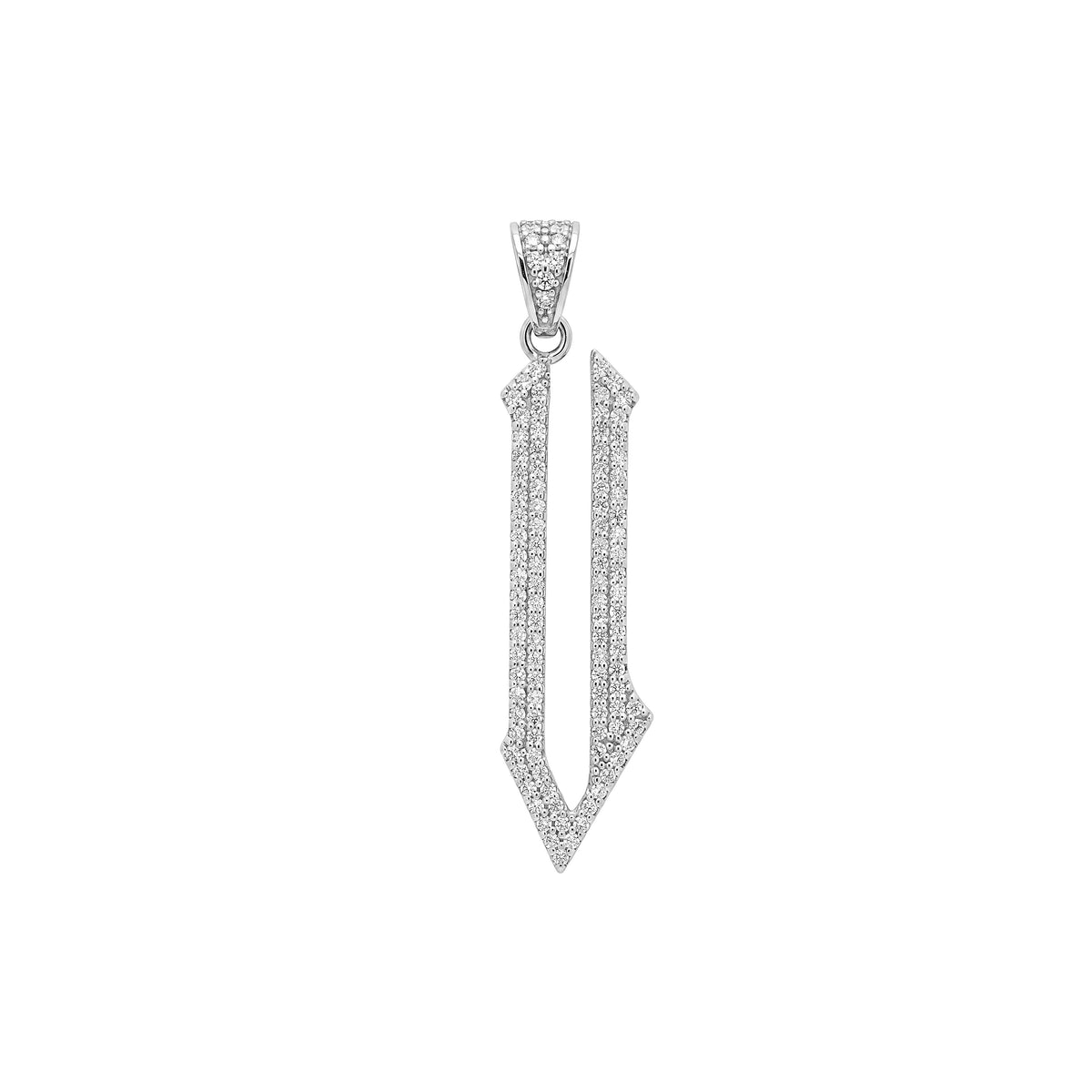 The letter V pendant