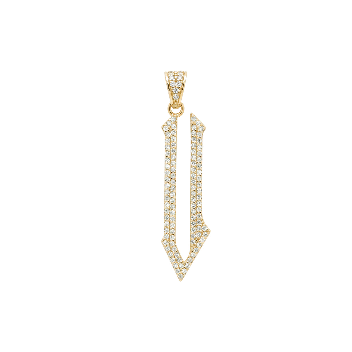 The letter V pendant