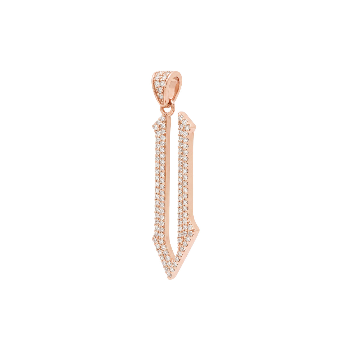 The letter V pendant