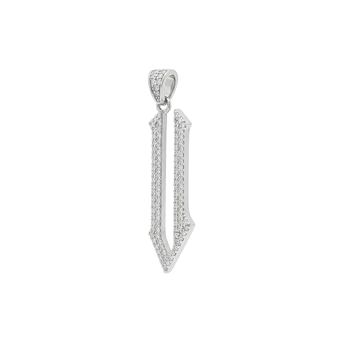 The letter V pendant