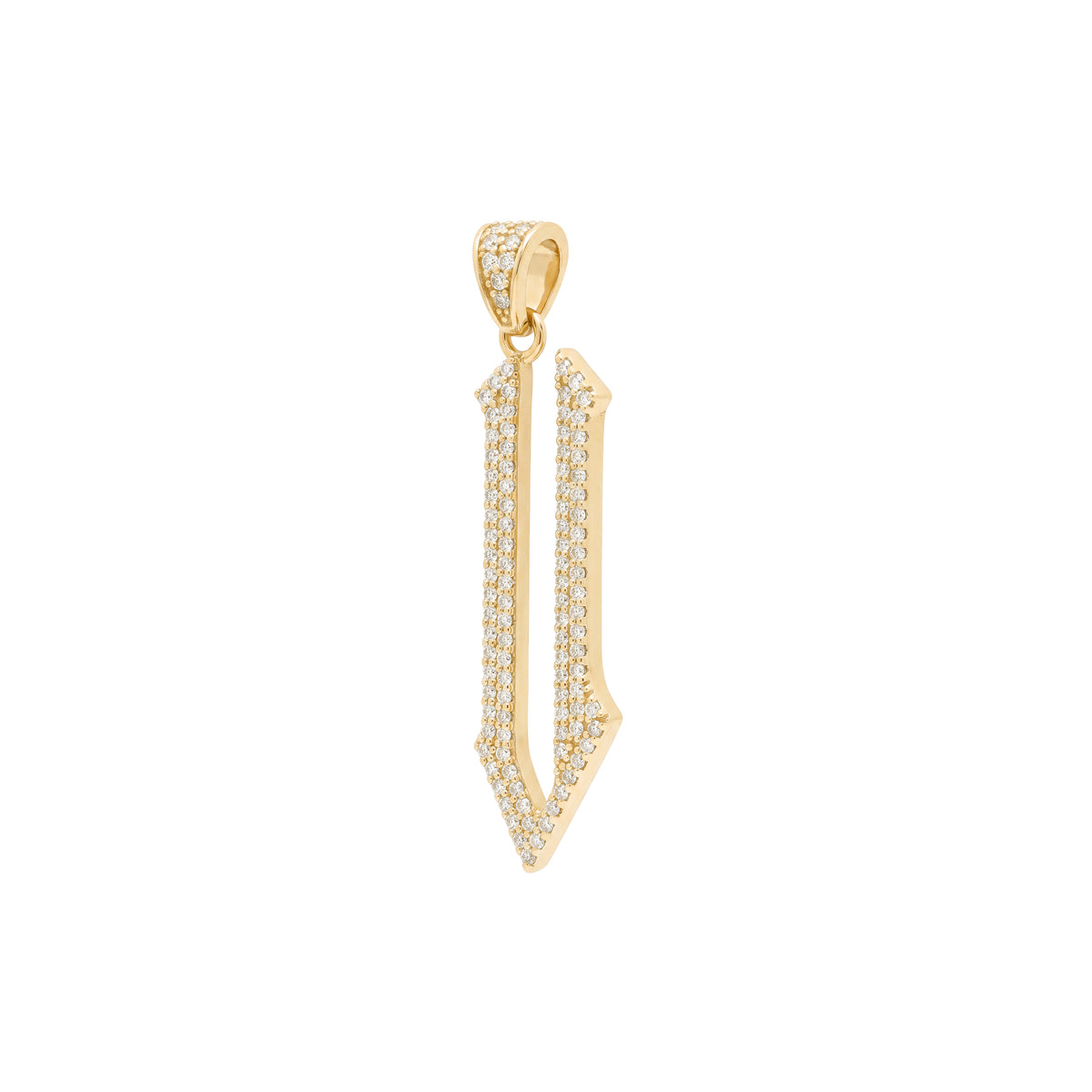 The letter V pendant
