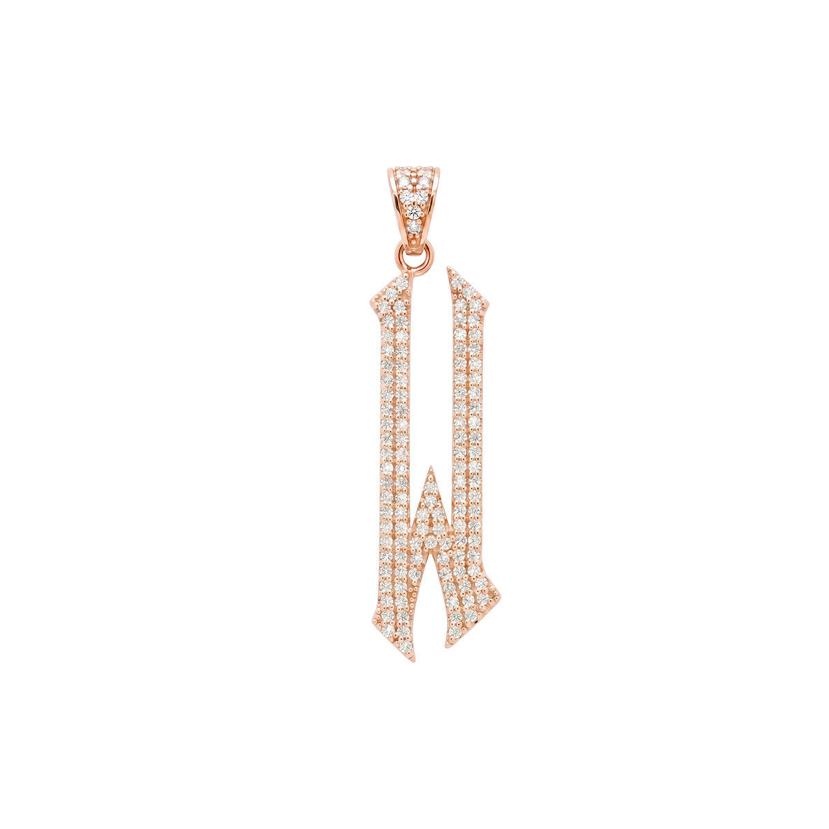 The letter W pendant