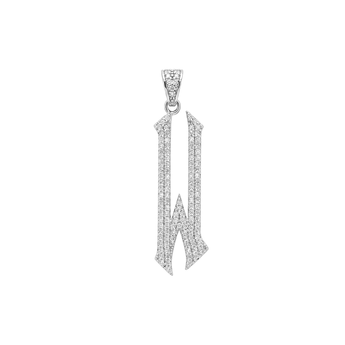The letter W pendant