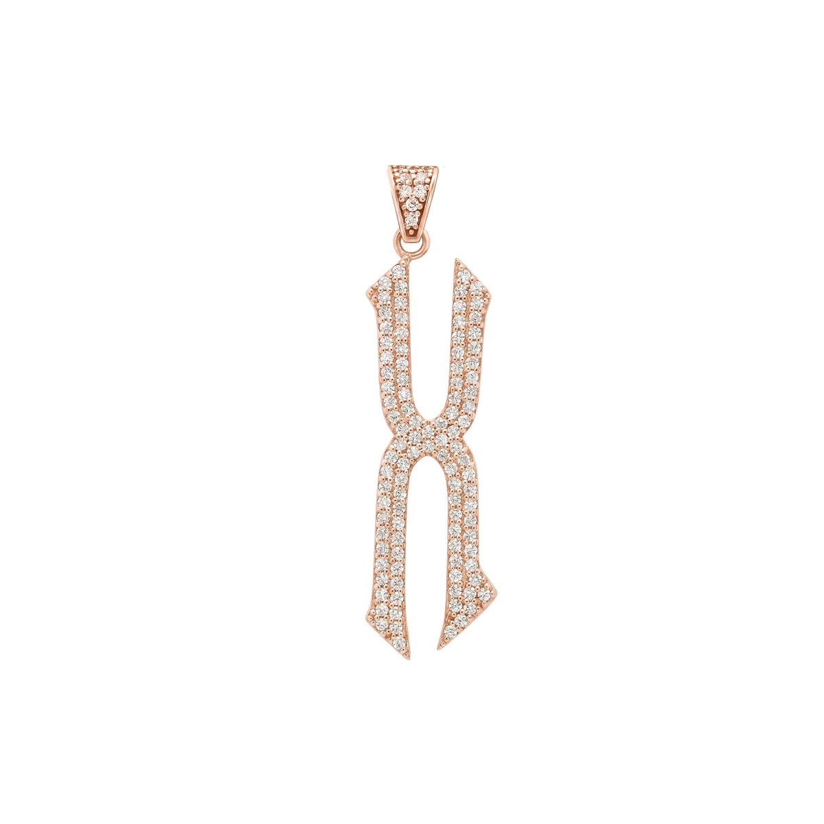 The letter X pendant