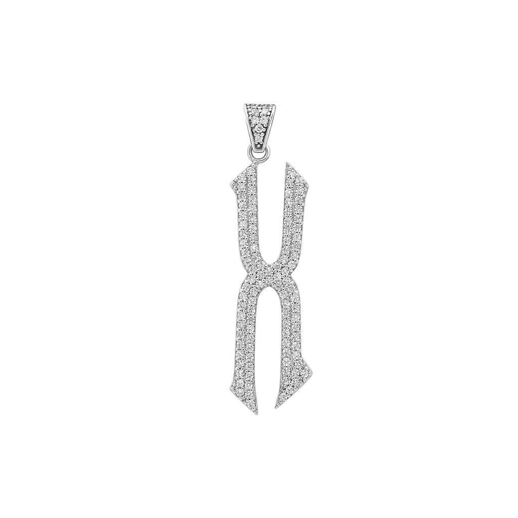 The letter X pendant