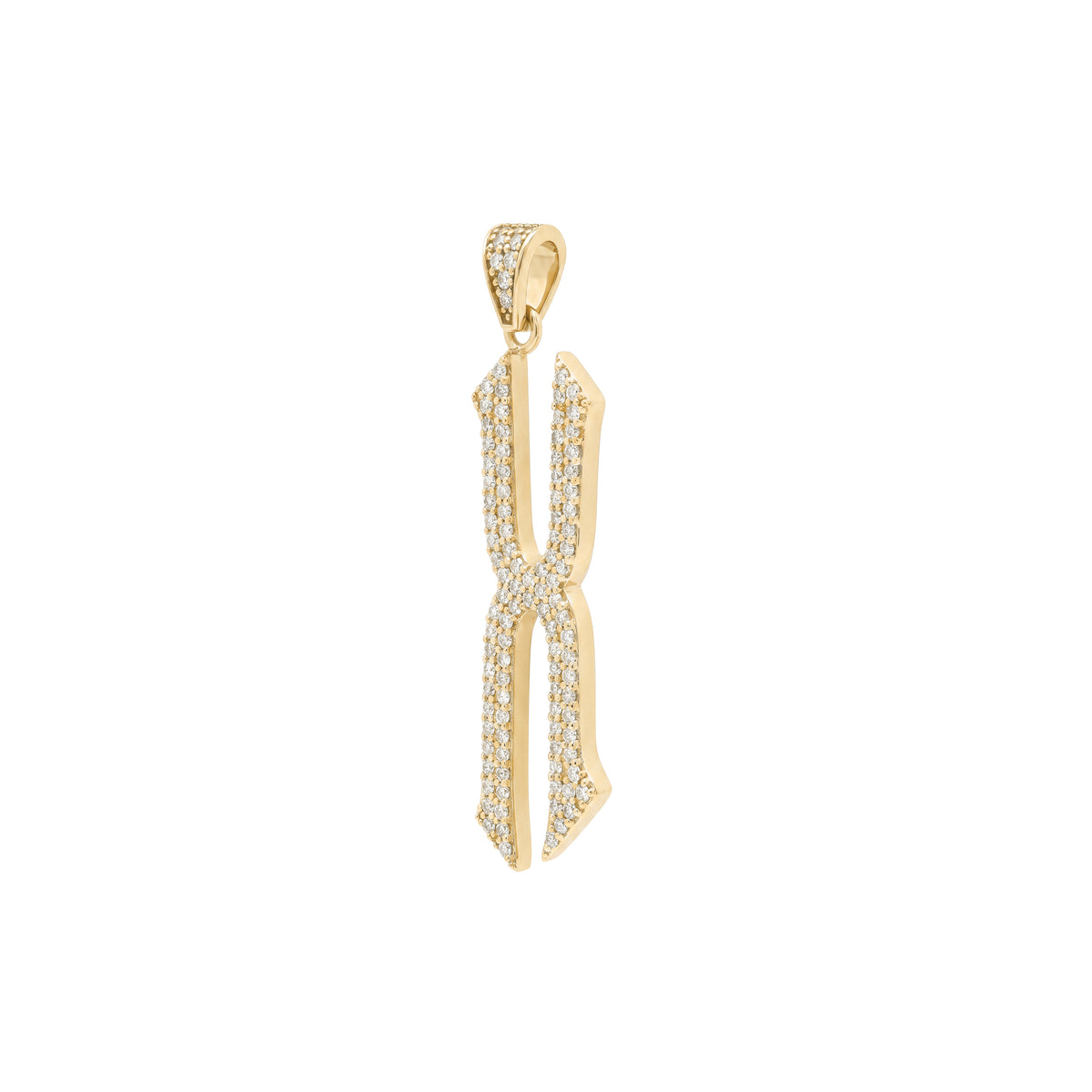 The letter X pendant