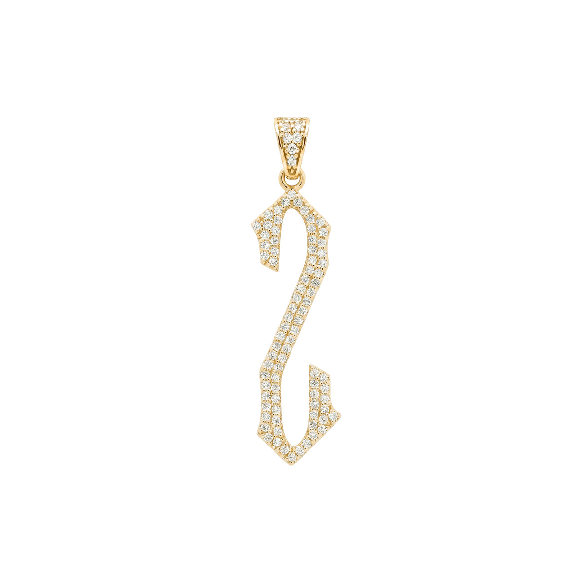 The letter Z pendant