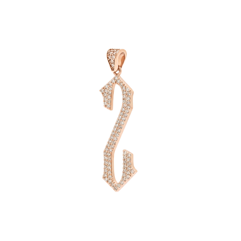 The letter Z pendant